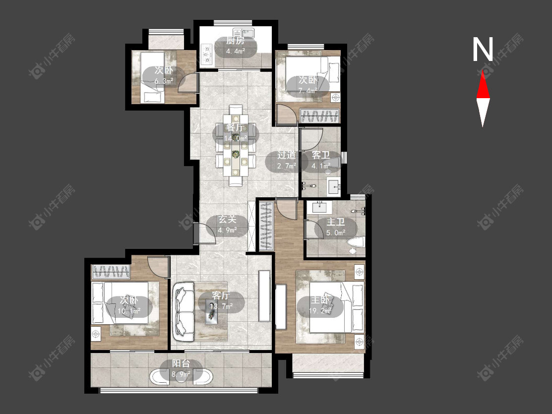 常州衡麓世家在售二手房源户型图_小牛看房