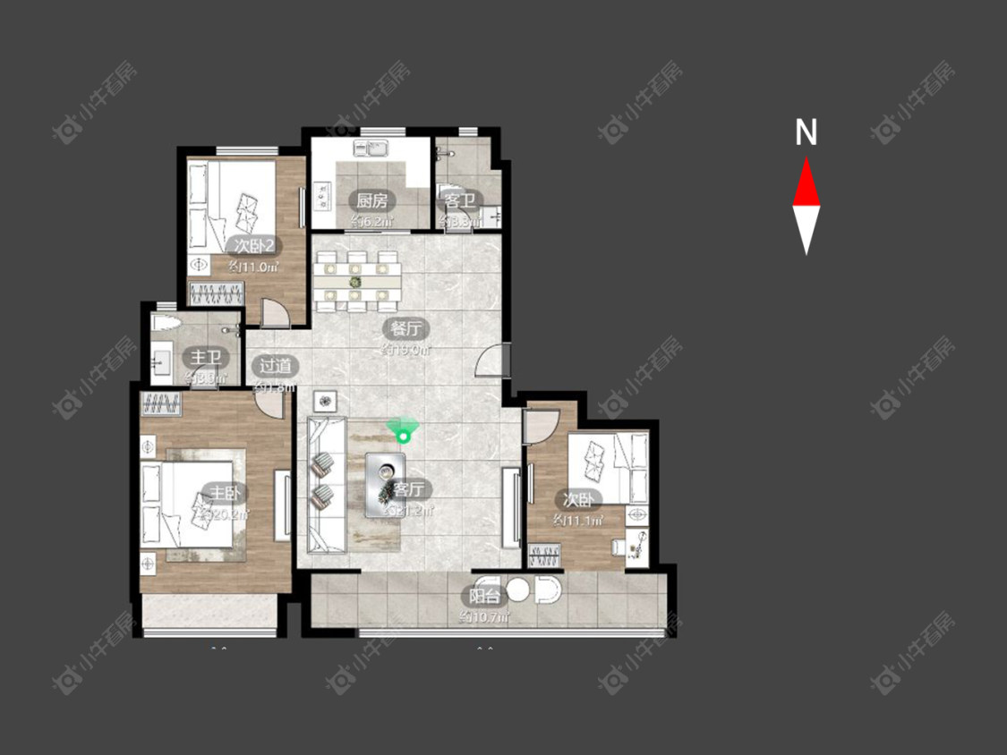 碧桂园金科光明府房源户型图 常州碧桂园金科光明府在售二手房源户型图_小牛看房