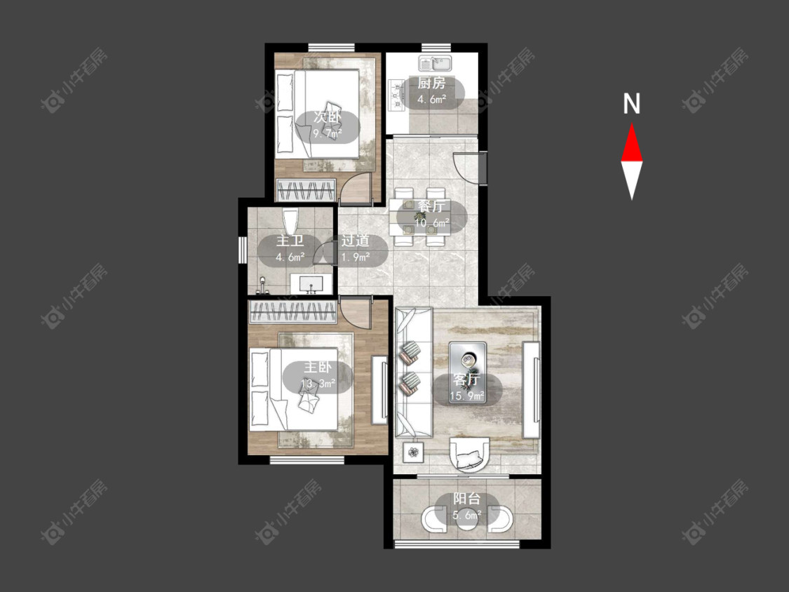 新景花苑一期房源户型图 常州新景花苑一期在售二手房源户型图_小牛看房