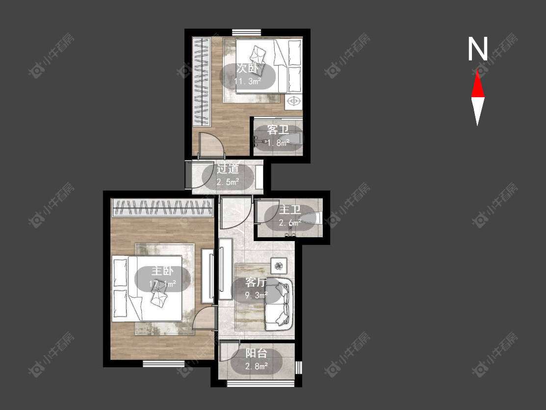 常州朝阳一村在售二手房源户型图_小牛看房