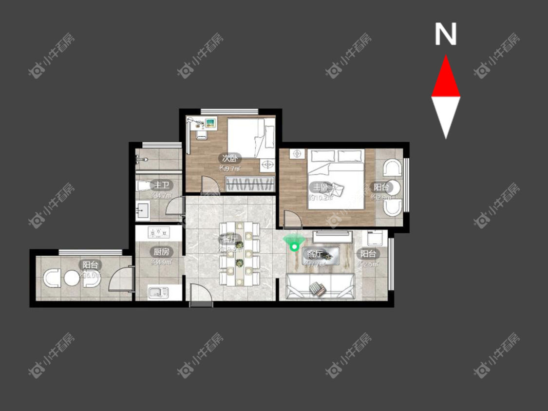 常州银河湾第一城二期在租房源_小牛看房