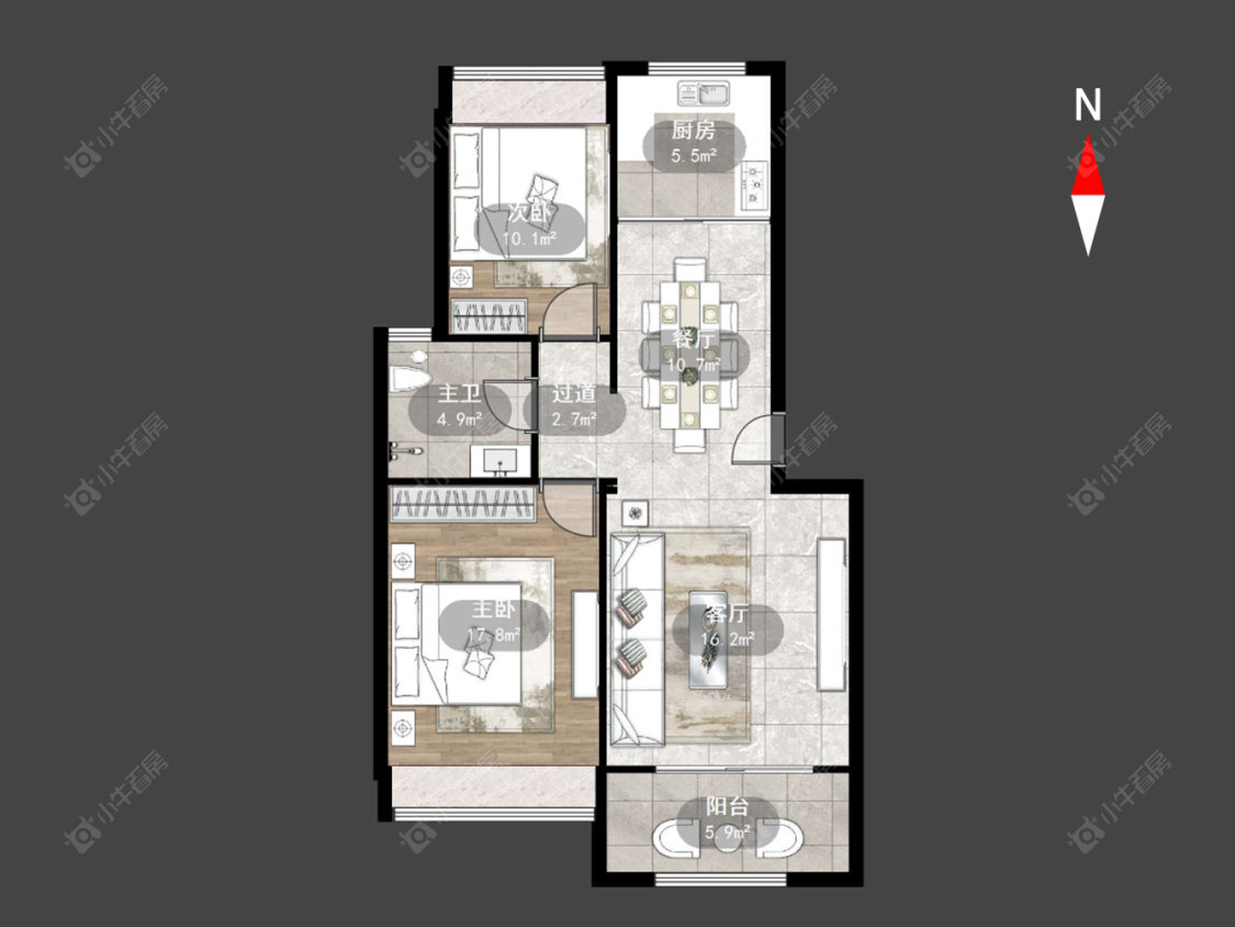 常州顺园二村在售二手房源户型图_小牛看房