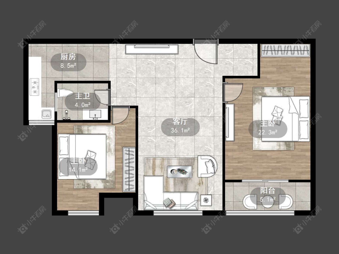 丹阳汇金天地在售二手房源户型图_小牛看房