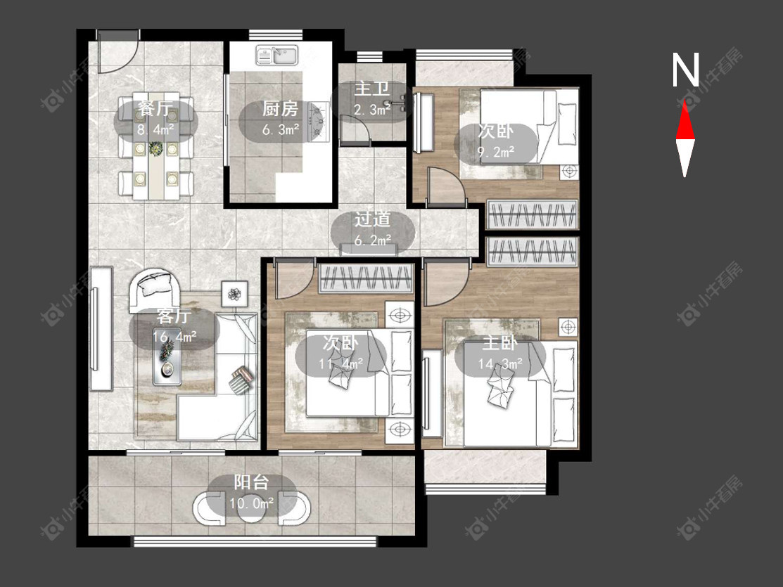 常州菱港锦园在售二手房源户型图_小牛看房