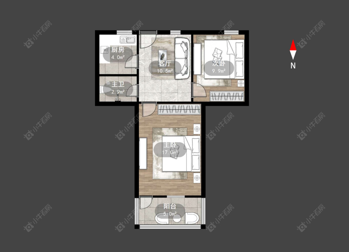 桃园路房源户型图 常州桃园路在售二手房源户型图_小牛看房