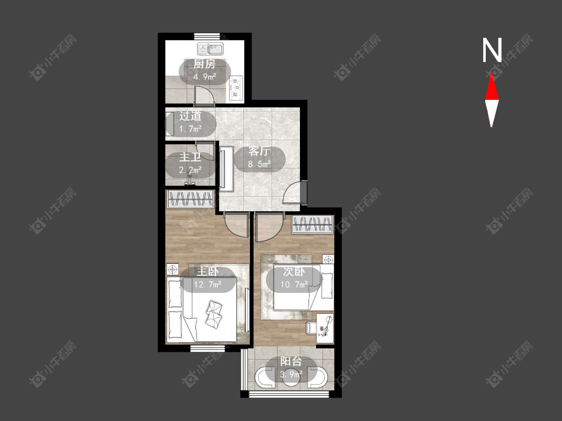 常州朝阳三村在售二手房源户型图_小牛看房