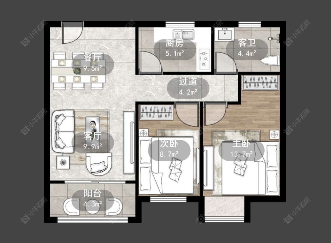 百馨西苑五期房源户型图 常州百馨西苑五期在售二手房源户型图_小牛看房