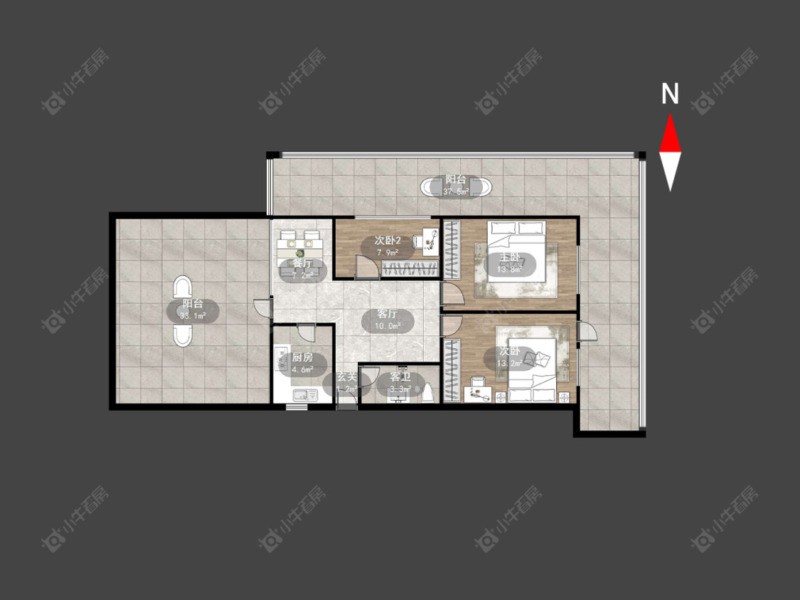 常州斜桥巷在售二手房源户型图_小牛看房