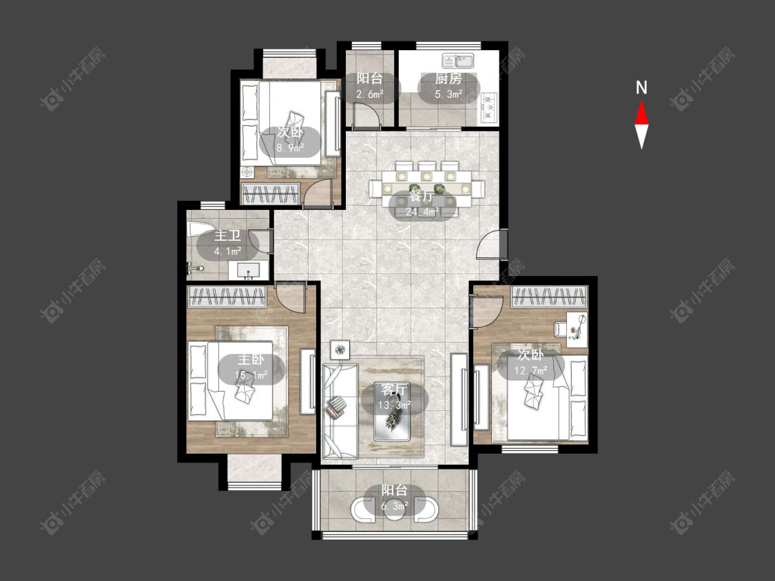 碧水华庭房源户型图 常州碧水华庭在售二手房源户型图_小牛看房