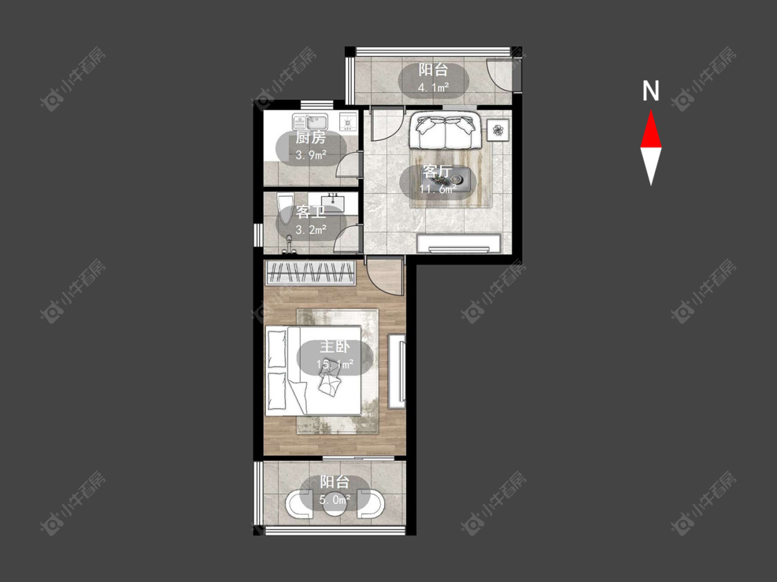 常州红梅新村在售二手房源户型图_小牛看房