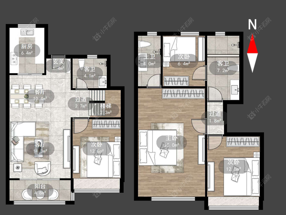 碧桂园浅水湾房源户型图 常州碧桂园浅水湾在售二手房源户型图_小牛看房