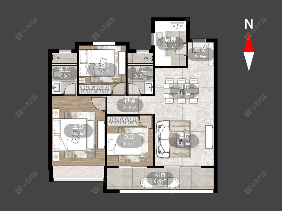 常州绿地香港名墩道在售二手房源户型图_小牛看房
