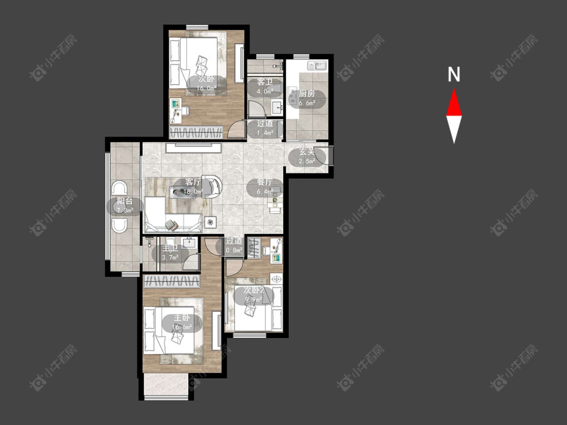 常州绿都万和城七区在售二手房源户型图_小牛看房