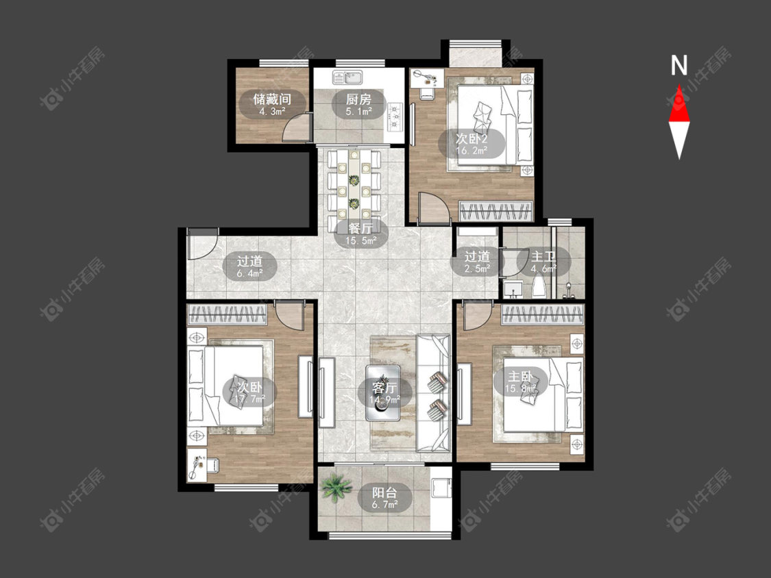 怡景名园房源户型图 常州怡景名园在售二手房源户型图_小牛看房