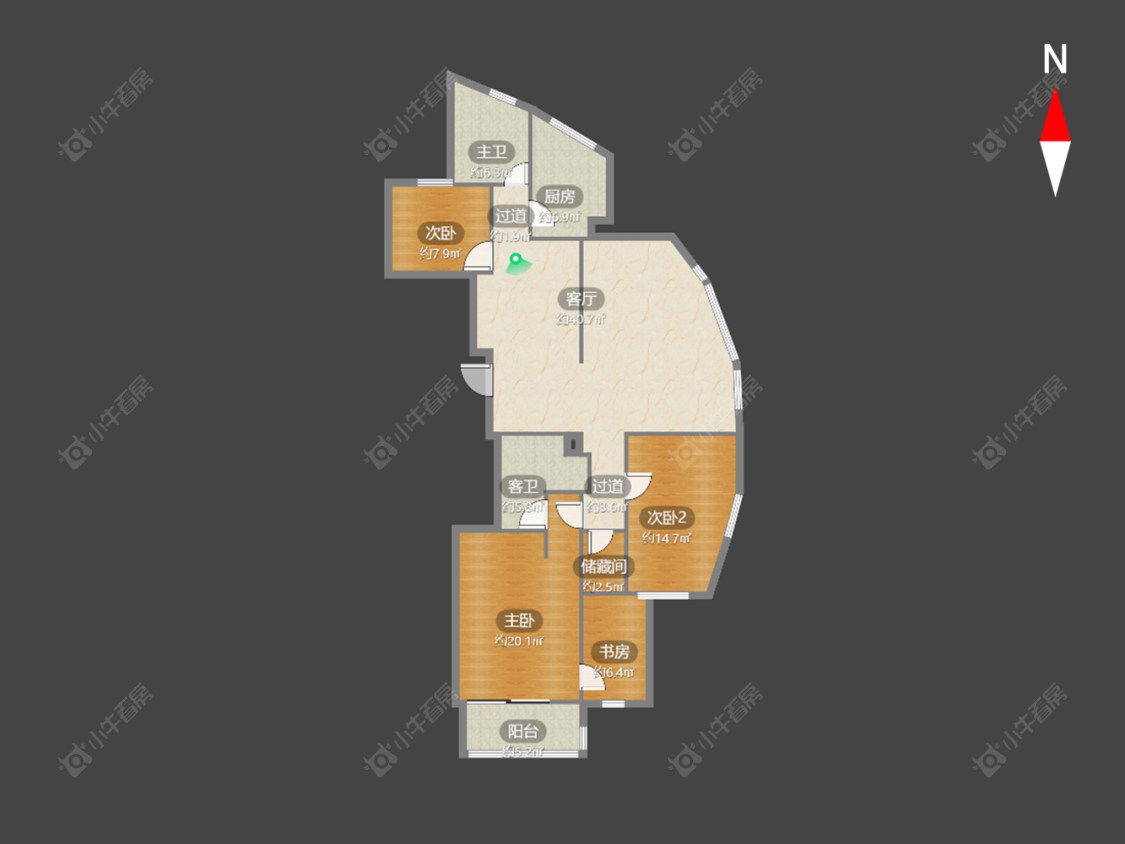 常州御源林城西区在售二手房源户型图_小牛看房