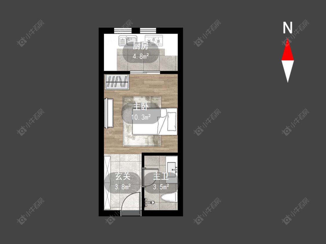 朗诗邻里中心房源户型图 常州朗诗邻里中心在售二手房源户型图_小牛看房