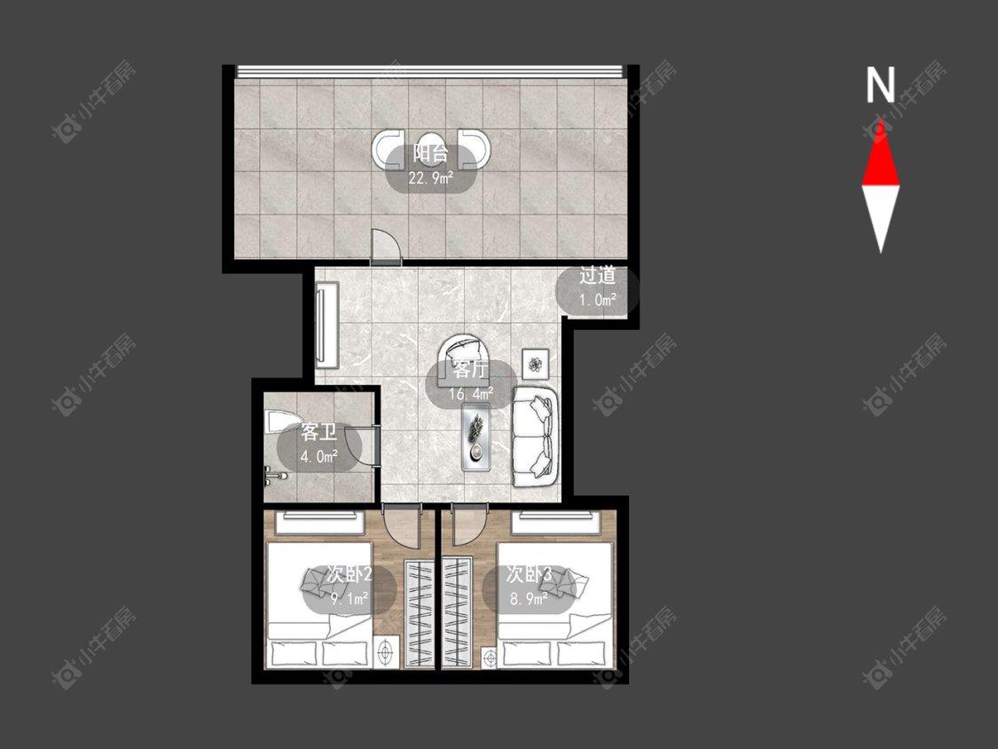 常州前桥新村在售二手房源户型图_小牛看房