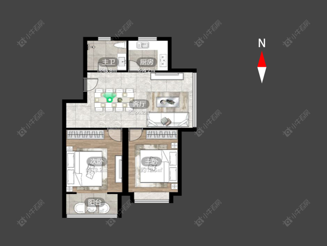 百馨西苑一二期房源户型图 常州百馨西苑一二期在售二手房源户型图_小牛看房