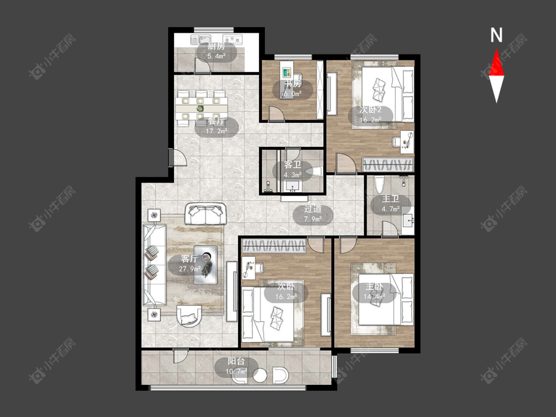 常州体育花苑在售二手房源户型图_小牛看房