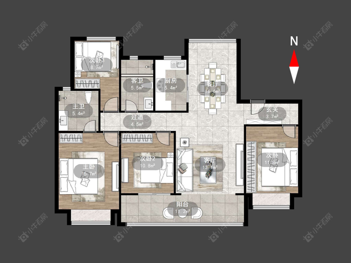 路劲美的竹林壹号房源户型图 常州路劲美的竹林壹号在售二手房源户型图_小牛看房