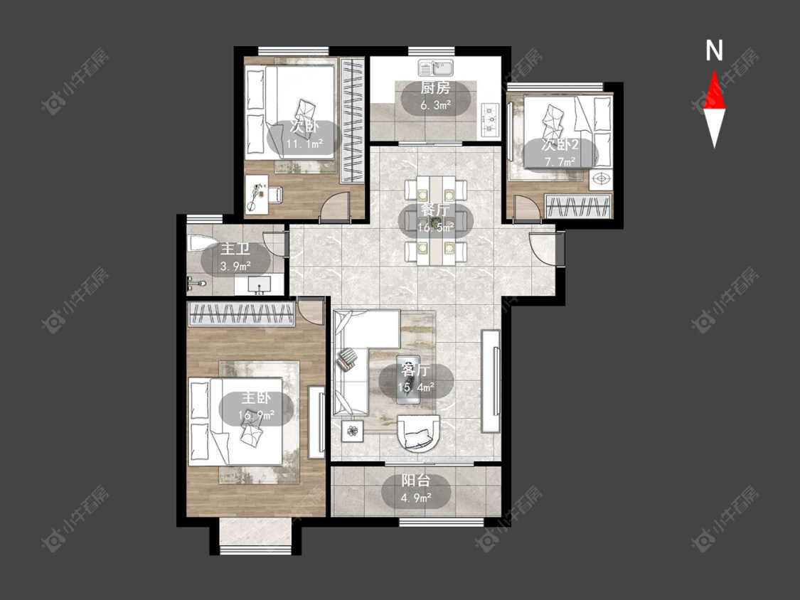 常州弘阳上城在售二手房源户型图_小牛看房