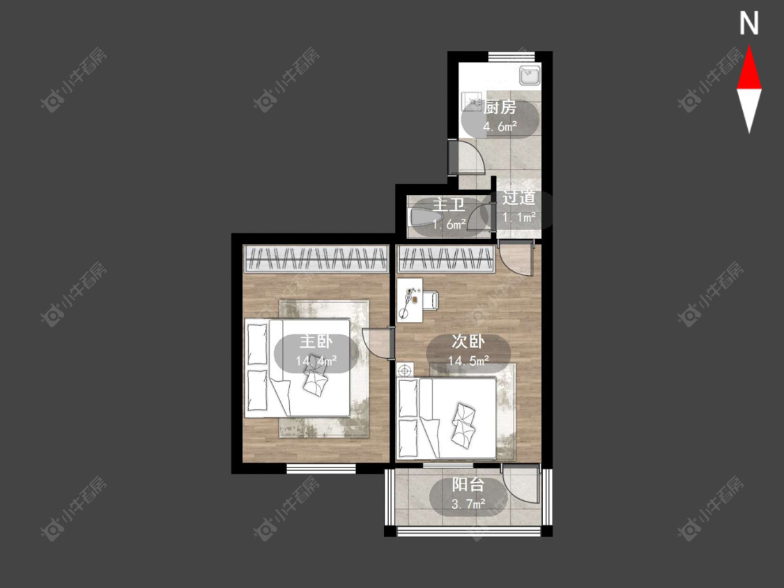 常州南河沿长沟弄在售二手房源户型图_小牛看房