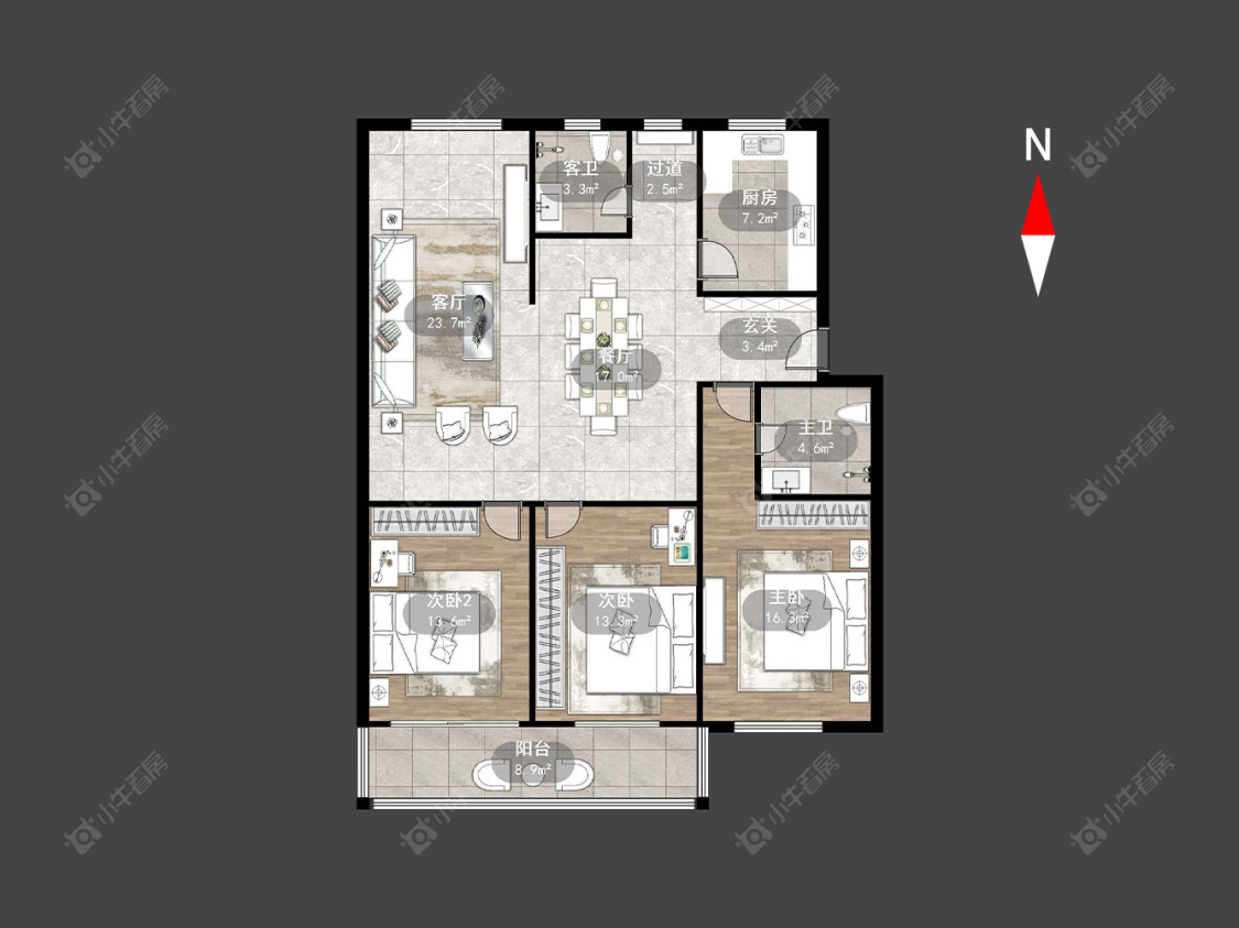 常州大火弄在售二手房源户型图_小牛看房