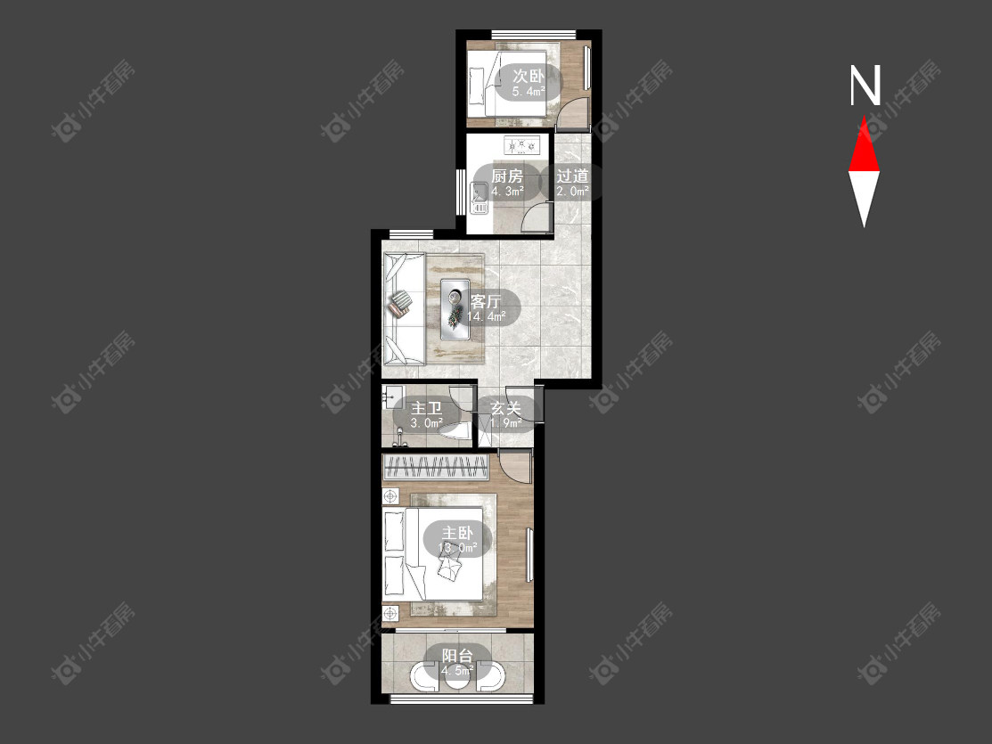常州丽华二村在售二手房源户型图_小牛看房