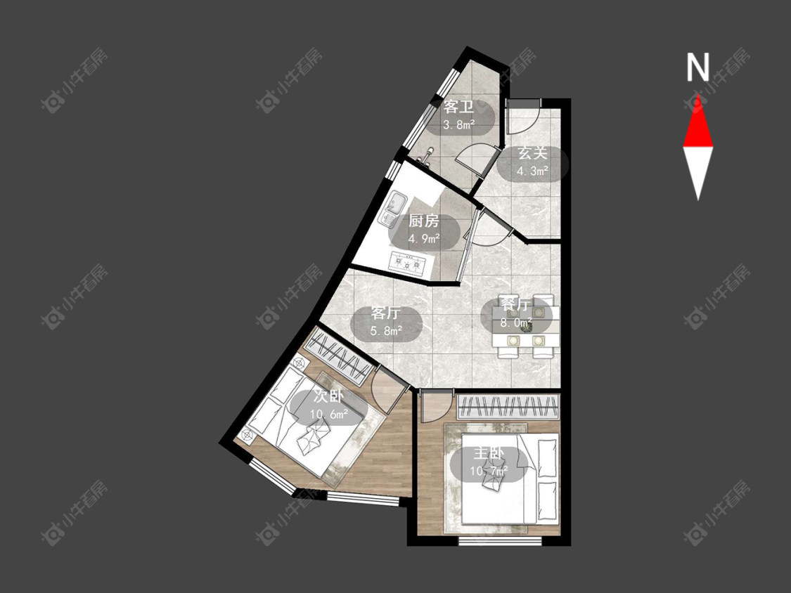 常州泰盈八千里在售二手房源户型图_小牛看房