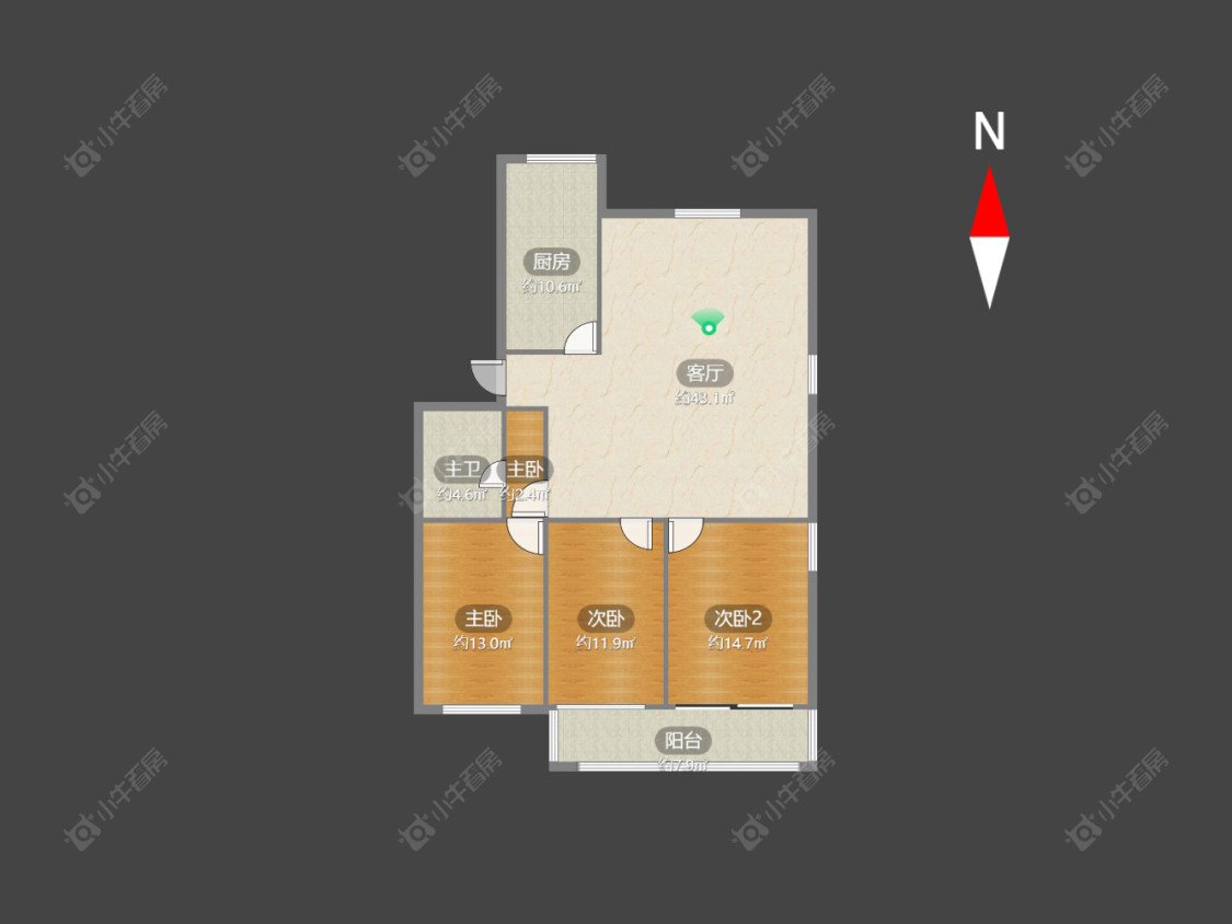 常州项家花苑在售二手房源户型图_小牛看房