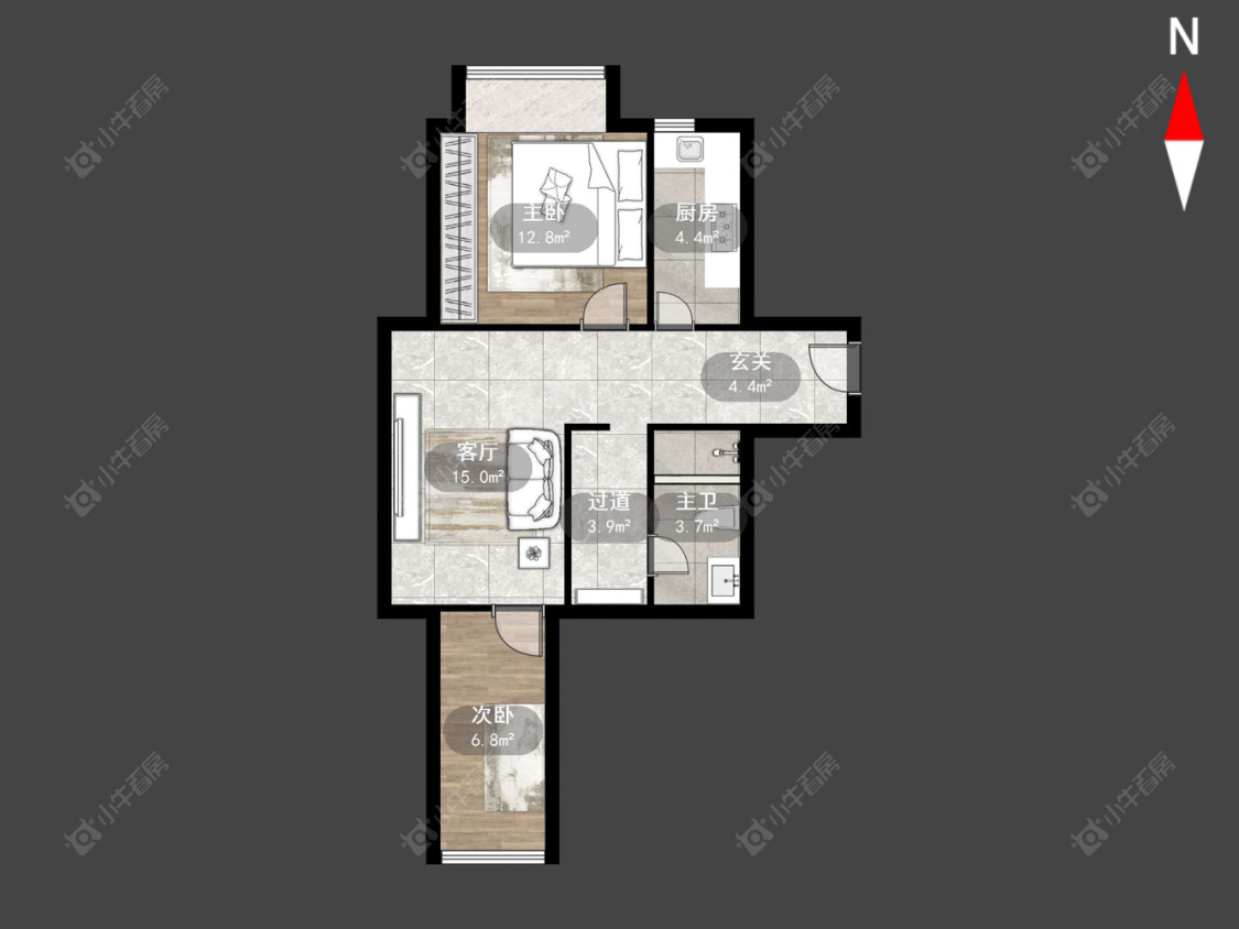 常州云庭公寓在售二手房房源户型图_小牛看房
