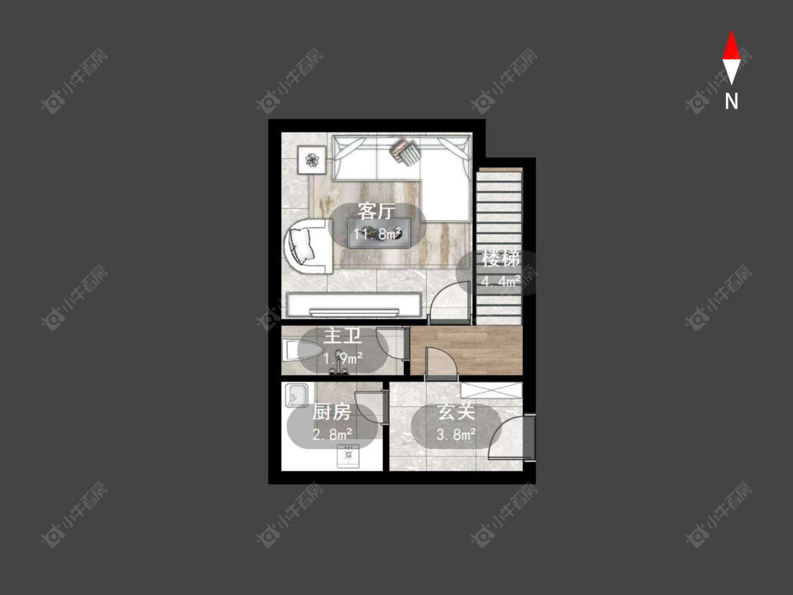 常州勤俭村在售二手房源户型图_小牛看房