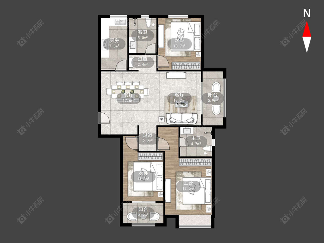 常州新城域二期在售二手房源户型图_小牛看房