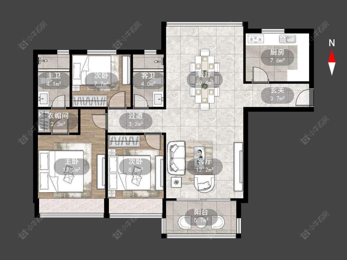 常州金坛碧桂园三期在售二手房源户型图_小牛看房