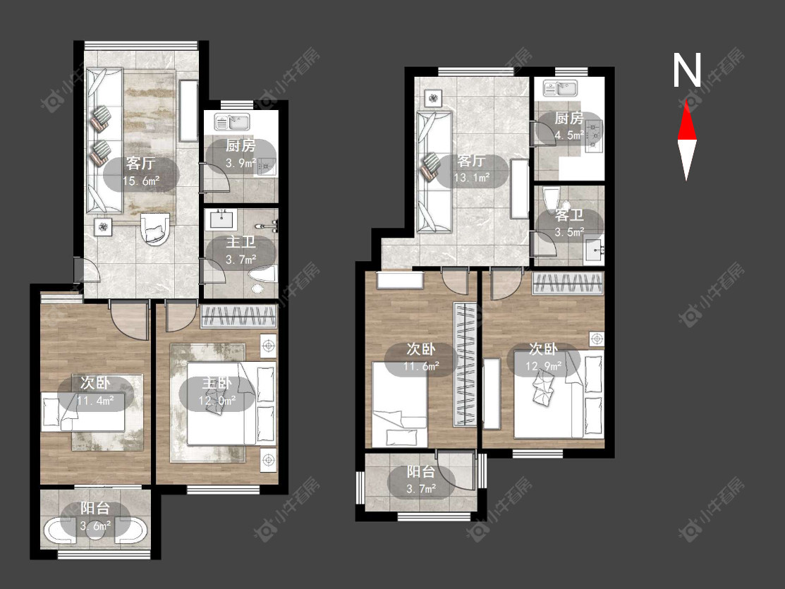 富强新村房源户型图 常州富强新村在售二手房源户型图_小牛看房
