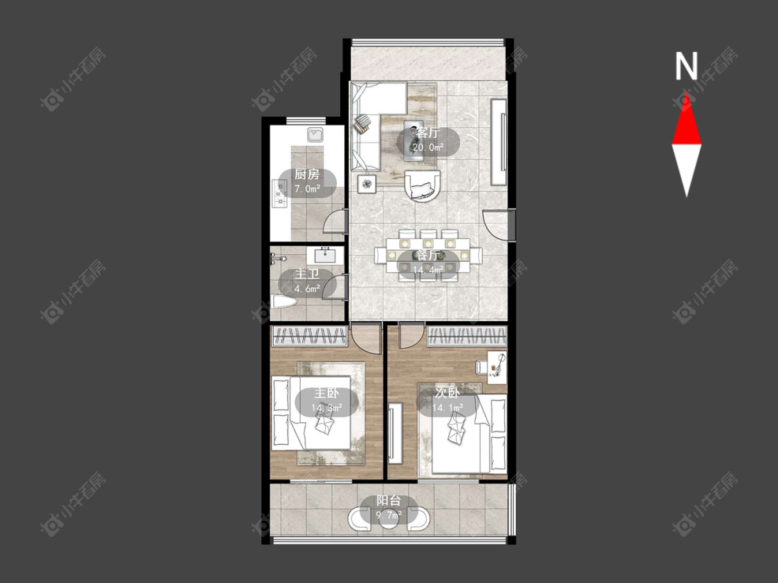 常州友谊家苑在售二手房源户型图_小牛看房