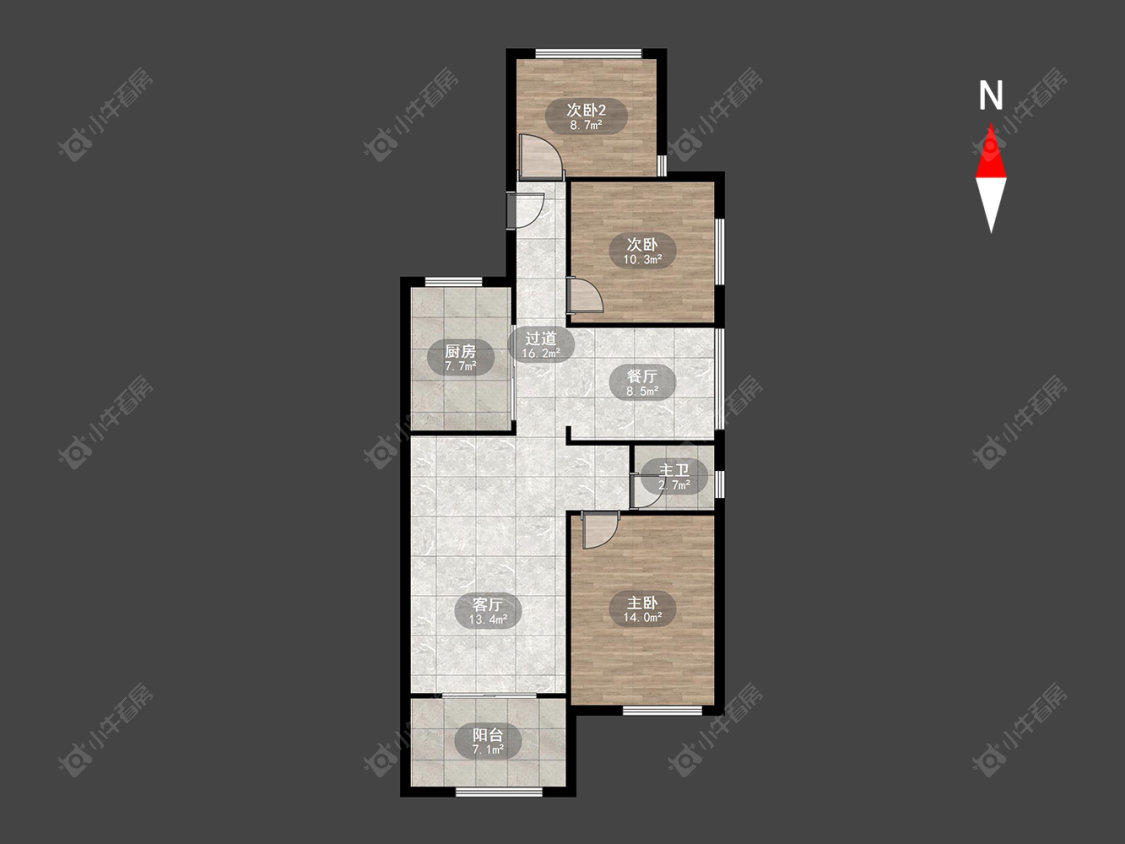 常州新城悠活城在售二手房源户型图_小牛看房
