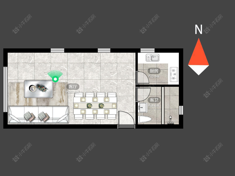 吾悦广场糖果公寓房源户型图 常州吾悦广场糖果公寓在售二手房源户型图_小牛看房