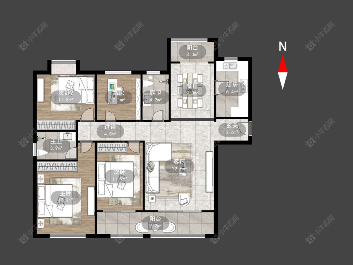 常州绿都万和城七区在售二手房源户型图_小牛看房