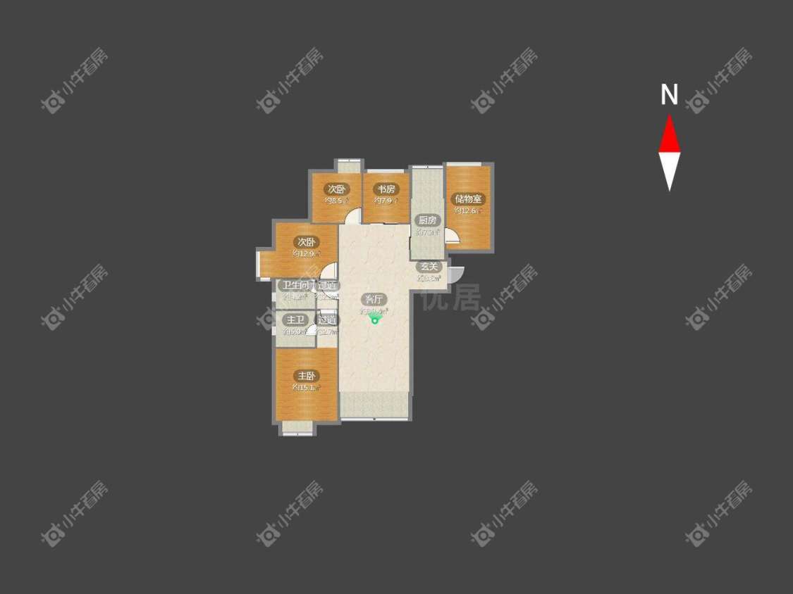 常州红星国际广场在租房源户型图_小牛看房