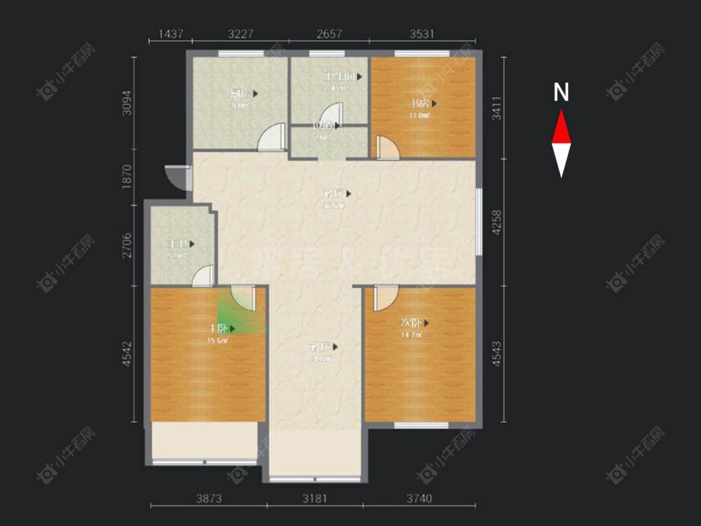 常州圩墩新村在售二手房源户型图_小牛看房