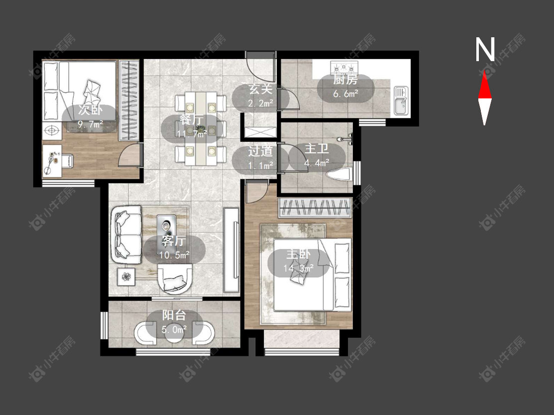 华润国际一期房源户型图 常州华润国际一期在售二手房源户型图_小牛看房
