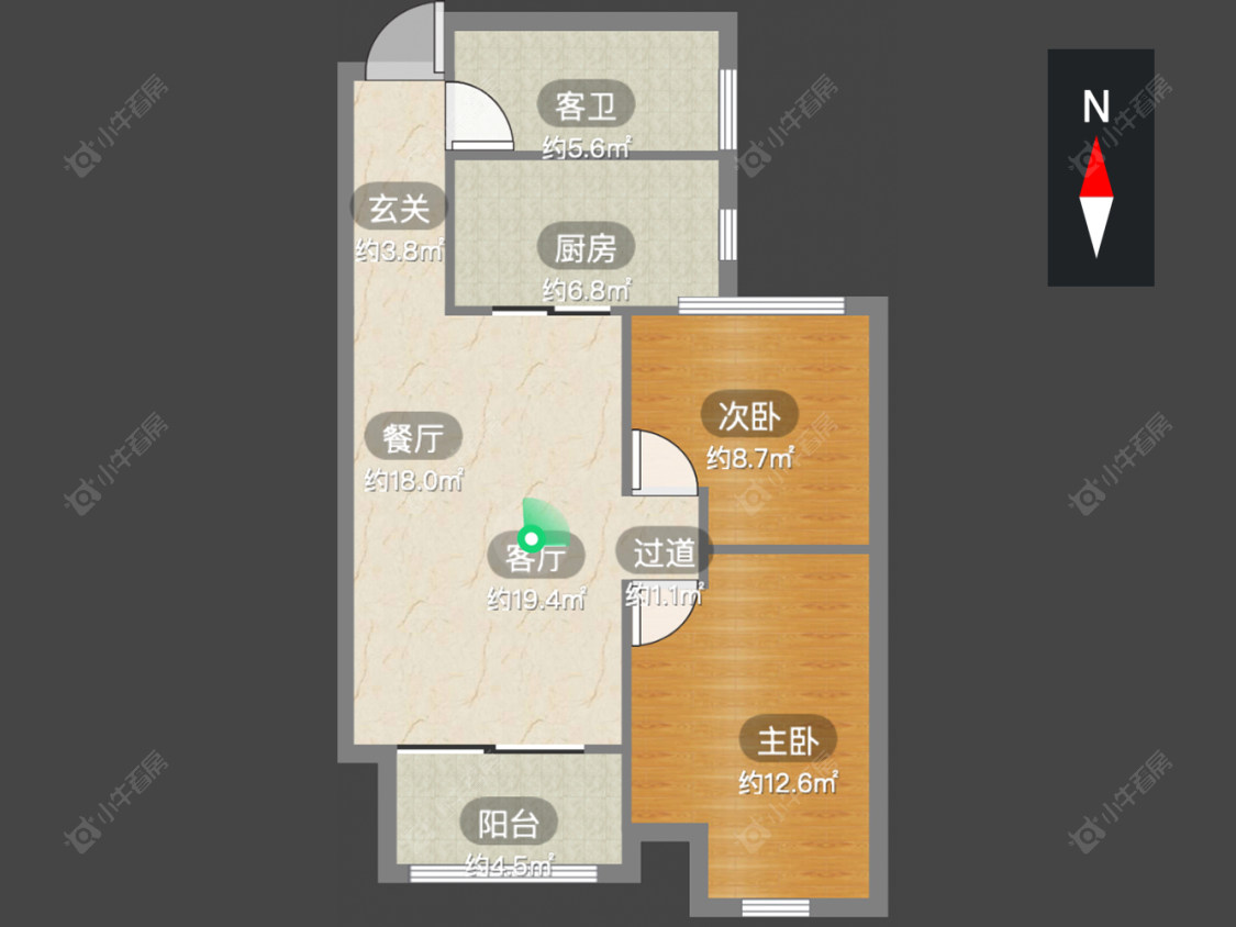 常州湖港名城在售二手房源户型图_小牛看房