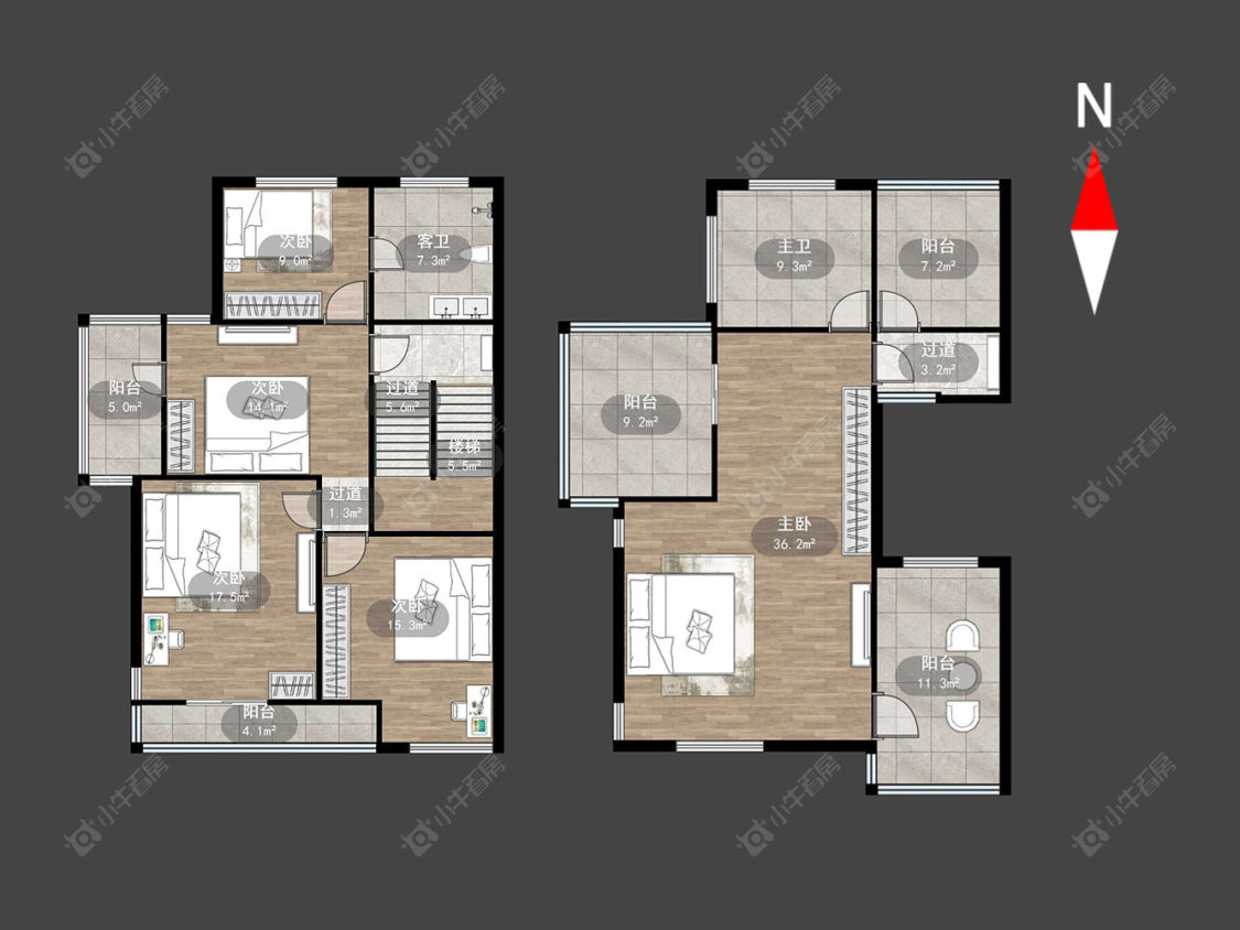 常州波士别馆在售二手房源户型图_小牛看房