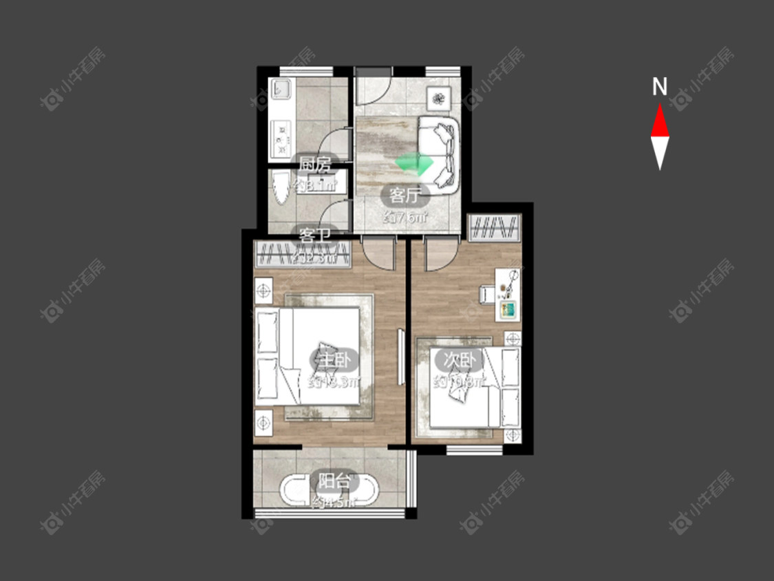 常州红梅新村在售二手房源户型图_小牛看房