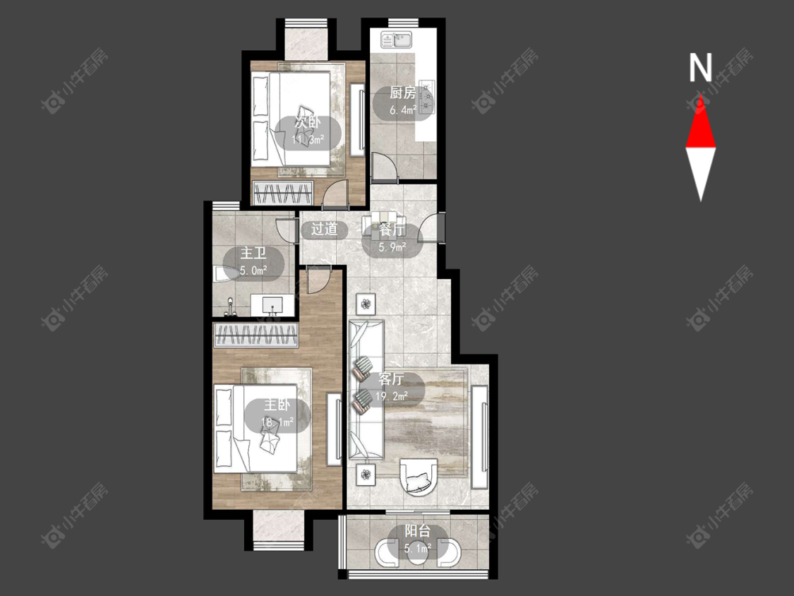 太湖明珠苑北区房源户型图 常州太湖明珠苑北区在售二手房源户型图_小牛看房
