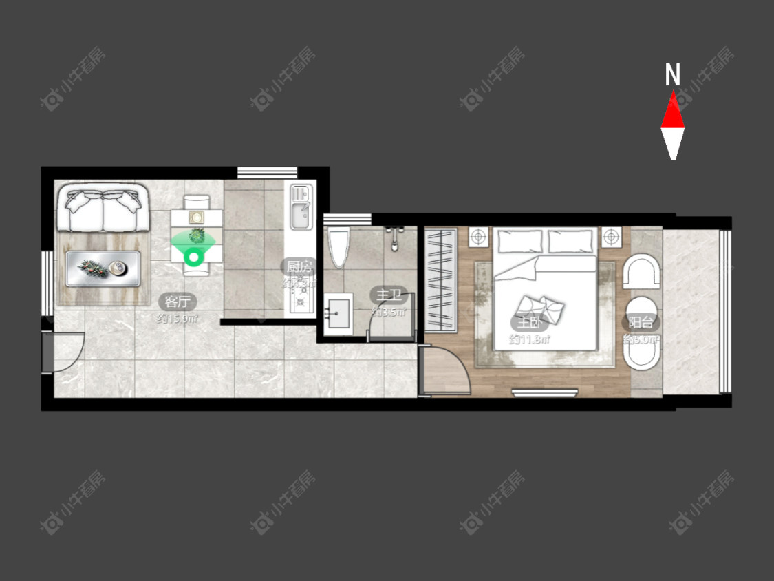 常州朝阳瑞景华庭在售二手房源户型图_小牛看房