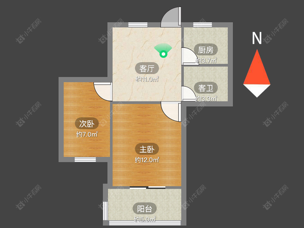 常州白云新村在售二手房源户型图_小牛看房