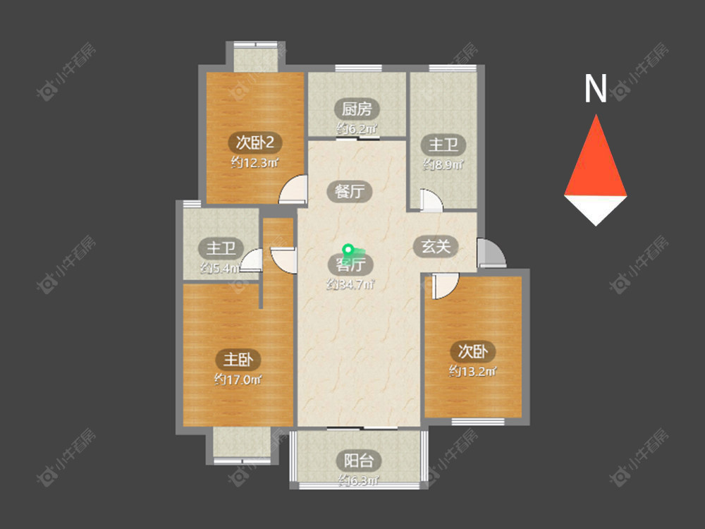 常州陈渡新苑在售二手房源户型图_小牛看房