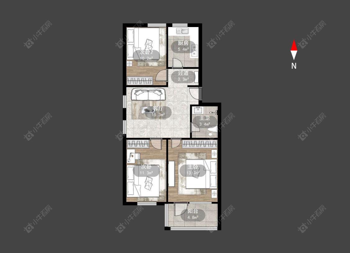 常州桃园新村在售二手房源户型图_小牛看房